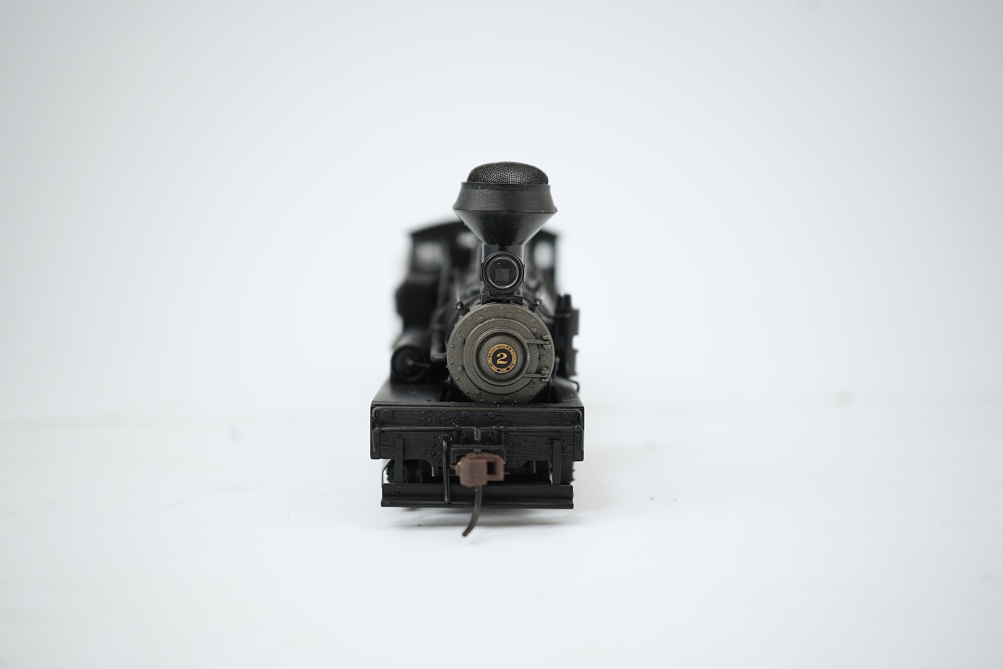 A boxed HO gauge Spectrum by Bachmann (84703) model of Ely-Thomas Lumber Co., 80-ton Three-Truck Shay, 2, tender locomotive, powered for two rail operation.